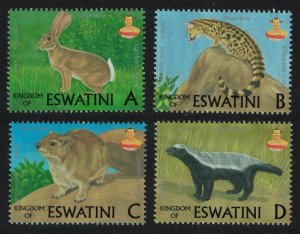 Swaziland Hare Badger Genet Small Mammals ESWATINI 4v 2018 MNH