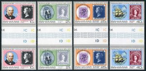 Bahamas 450-453 gutter,453a, MNH. Mi 440-443, Bl.27. Sir Rowland Hill-100, 1979.