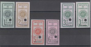 COLOMBIA CALDAS 1910 REVENUES TOBACCO TAX Anyon 7-9 & 11-12+ OVPTD SPECIMEN 