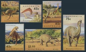 Australia 1342-1349, 1347a sheet, MNH. Mi 1370-1377, Bl.15. Dinosaur Era, 1993.