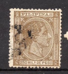 Philippines 1870s Classic Alfonso Used Value 250m. 182382