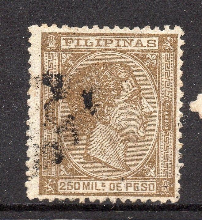 Philippines 1870s Classic Alfonso Used Value 250m. 182382