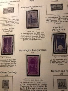 US 1939 and 1940 Commemoratives OGNH - See Description