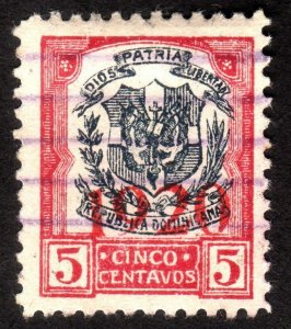 1920, Dominican Republic 5c, Used, Sc 223