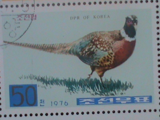 ​KOREA-1976-SC#1466A LOVELY KOREAN PHEASANTS CTO -SHEET- VF LAST ONE  CTO SHEET