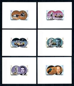[94286] Ras al Khaimah 1971 Space Travel Apollo 15 6 Imperf. Single Sheets MNH