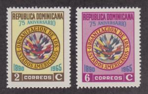 Dominican Republic Scott #613-614 MH