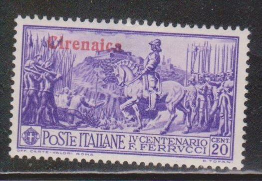 CIRENAICA Scott # 38 MH - Stamp Of Italy With Overprint