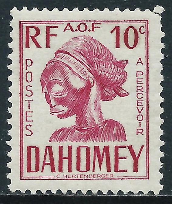 Dahomey, Sc #J20, 10c MNH