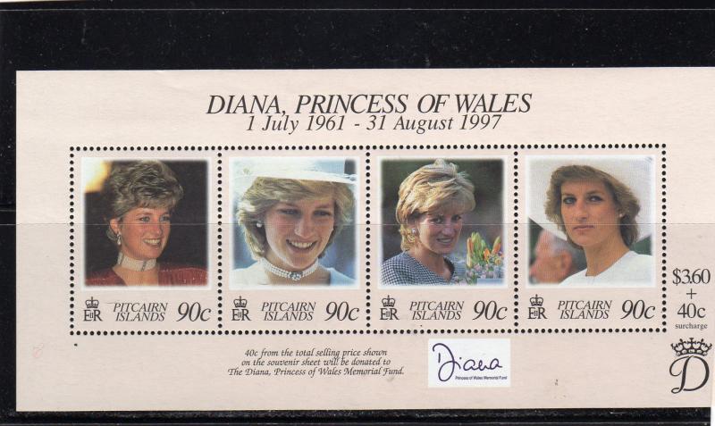 Pitcairn Island In memory of Princess Diana M/s