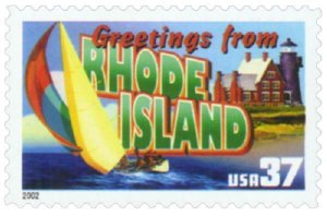 2002 37c Greetings from America, Rhode Island Scott 3734 Mint F/VF NH