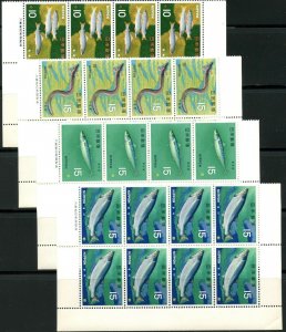 JAPAN Sc#860-871 1966-67 Fish & Sealife Complete 10 Sets OG Mint NH