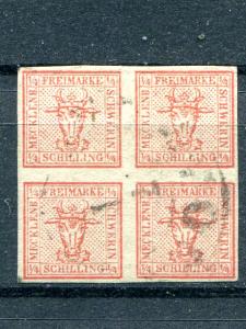 Mecklenburg Schwerin #1 and #5   Used F-VF +