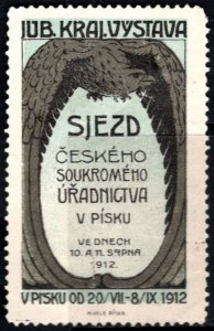 1912 Czechoslovakia Poster Stamp Convention Of The Czech Private Office