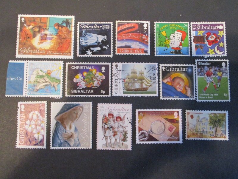 Gibraltar Assortment Used #1- (5D4) WDWPhilatelic 