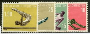 Liechtenstein, Scott #308-11, Unused, No Gum, complete set