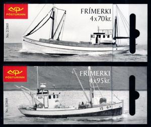 [68536] Iceland 2005 Fishing Boats 2 Booklets MNH