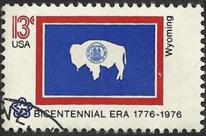 # 1676 USED STATE FLAG WYOMING