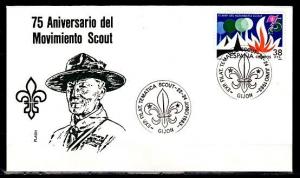 Spain, 22-24/JUN/83. Scout Thematic cancel on a Cachet Cover. ^