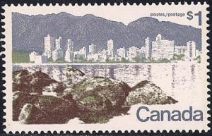 Canada #599A 1 Dollar Vancouver, mint OG NH F-VF