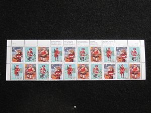 US - SCOTT # 3004-3007 - PLATE # STRIP 20 - CAT VAL $27.50