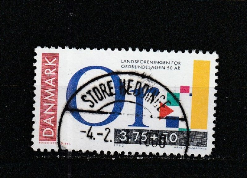 Denmark  Scott#  B77  Used  (1992 Danish Dyslexia Association)