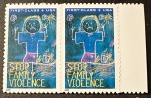 US # B3 Simi Postal Stop Family Violence  pair 2003 Mint NH