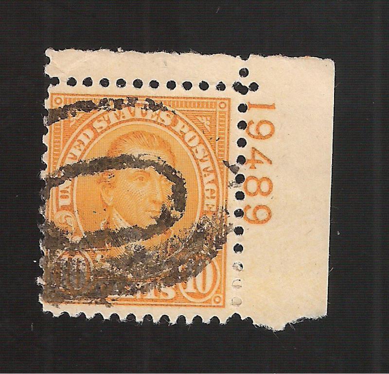 US Sc # 562 ~ 10 cent Monroe USED  Plate # - Circle Cancel