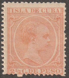 Cuba, stamp, Scott#141, mint, hinged,  2.5 peso,  salmon,