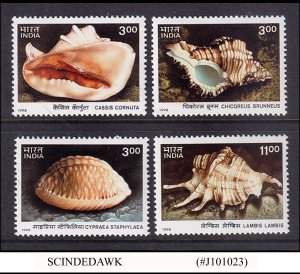 INDIA - 1998 SEA SHELLS - SCOTT#1728-1731  4V MINT NH