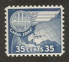 U.S. Canal Zone Scott #C31 Airmail Stamp - Mint NH Single