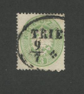 1863 Austria Postage Stamp #18 Used F/VF Postal Canceled