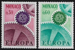 Monaco #669-70 MNH Set - Europa