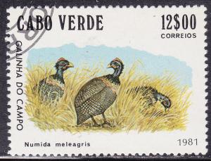 Cape Verde 440 Used 1981 Guinea Fowl