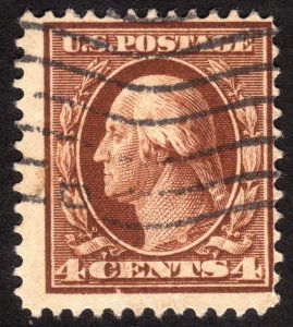 1911, US 4c, Washington, Used, Sc 377