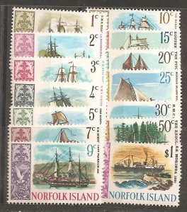 Norfolk Island SC 100-13 Mint, Never Hinged