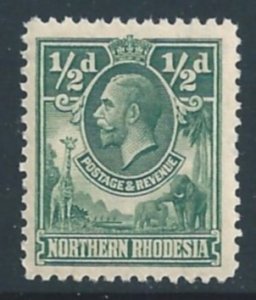 Northern Rhodesia #1 NH 1/2p King George V Defin.