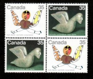 Canada Inuit Spirits Mint NH Block!