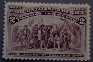 United States #231 Two Cent Columbian OG