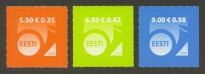 Estonia Sc# 583-5 MNH Post Horn Definitives (S/A)