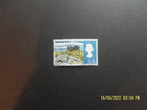 1s 3d British postage Stamps Commemorating Harlech Castle, used