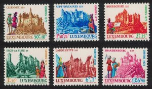 Luxembourg Castles 2nd series 6v 1970 MNH SG#862-867 MI#814-819