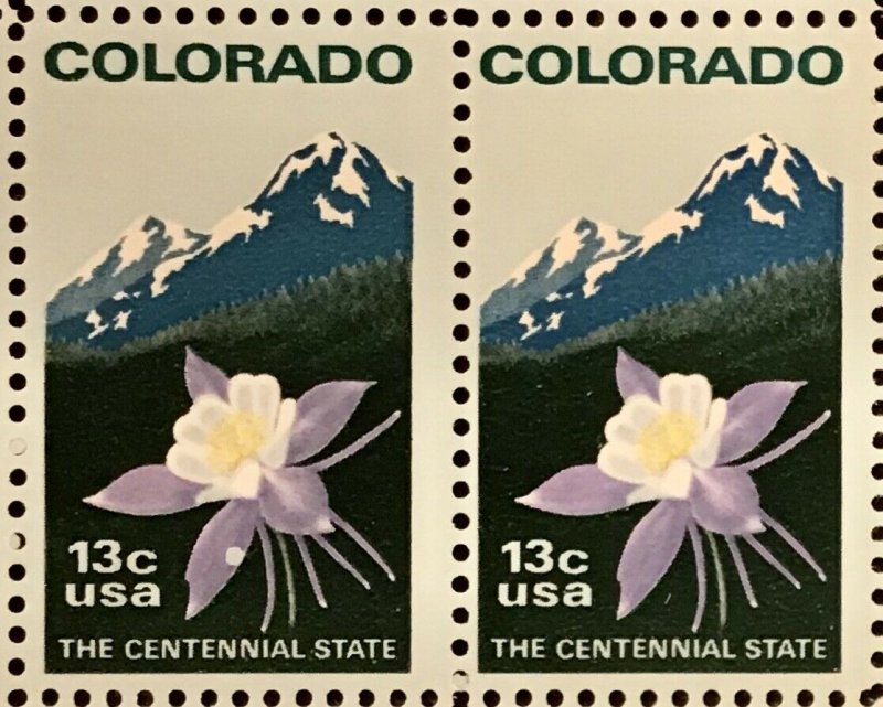 1711   Colorado Statehood, In line perfs MNH 13 c Sheet of 50 FV $6.50  1977