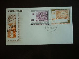 Postal History - Papua New Guinea - Scott# 393-394 - First Day Cover