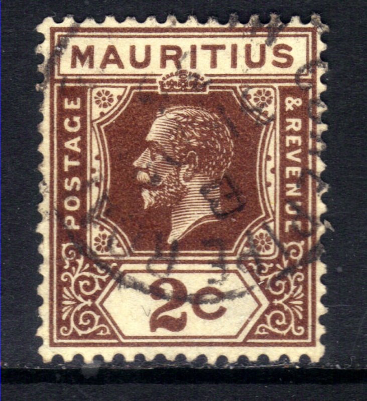 Mauritius 1921 - 34  KGV 2ct Brown  SG 224 Used  ( C1172 )