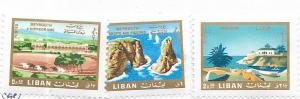 Lebanon #443-445  Places   (MNH) CV $5.00