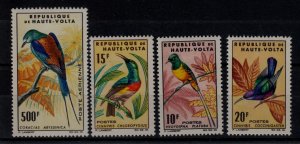 Burkina Faso Sc 136-8,C20 NH issue of 1965 - Birds 