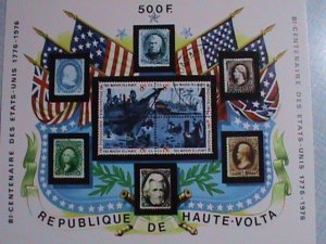 1976 REPUBLIC OF UPPER-VOLTA BI-CENTENARY OF AMERICAN S/S