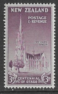 New Zealand # 271  Otago - Dunedin Church  (1)  Unused VLH