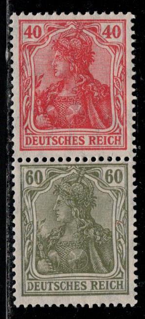 Germany Scott # 124, 126, mint nh, se-tenant, Mi# S23